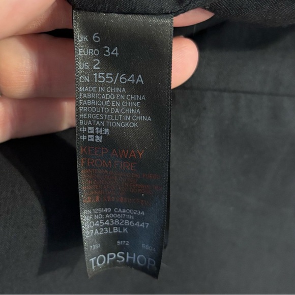 Top‎ Shop Women's Faux Leather Mini Skirt Size 2 - Picture 6 of 10